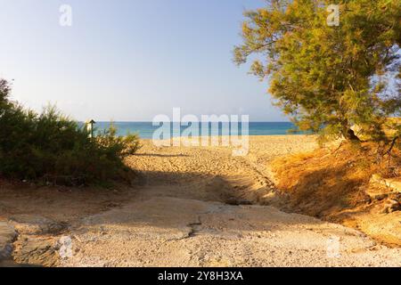 La plage de San Pietro in Bevagna Banque D'Images