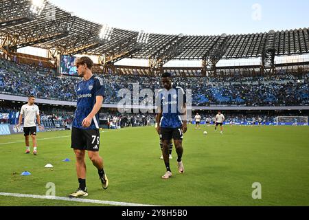 4 octobre 2024, Stadio Diego Armando Maradona, Naples, Italie ; Football de série A ; Napoli contre Côme; Nico Paz de Côme Banque D'Images