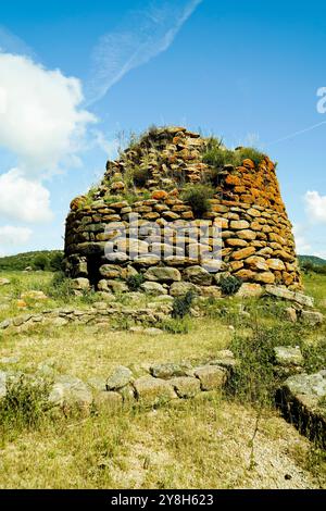 Paysage nuragique dans la région de Goceano, province de Sassari, Sardaigne, Italie Banque D'Images