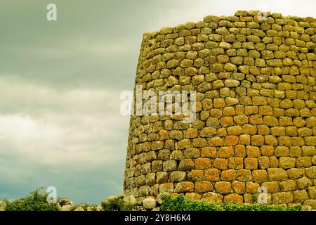 Nuraghe Losa Abbasanta. Silanus, Province de Nuoro, Sardaigne, Italie Banque D'Images