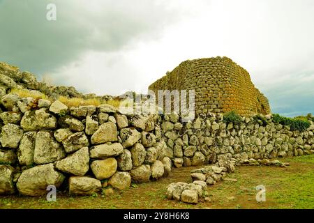 Nuraghe Losa Abbasanta. Silanus, Province de Nuoro, Sardaigne, Italie Banque D'Images