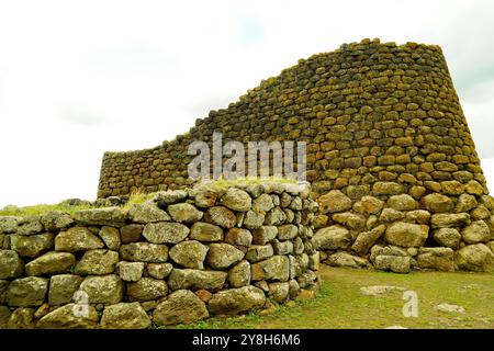 Nuraghe Losa Abbasanta. Silanus, Province de Nuoro, Sardaigne, Italie Banque D'Images