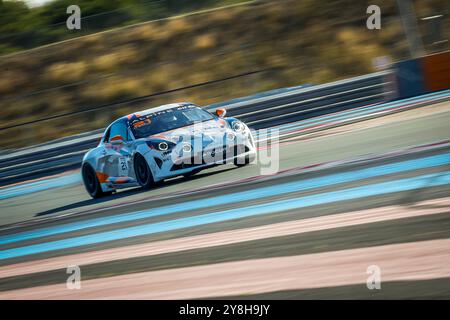 21 BALLY Jean Jacques, CODE RACING DEVELOPMENT, Alpine A110 Cup, Pro, action lors de la 5ème manche de l'Alpine Elf Cup Series 2024, du 4 au 6 octobre 2024 sur le circuit Paul Ricard, au Castellet, France - photo Grégory Lenormand/DPPI crédit : DPPI Media/Alamy Live News Banque D'Images