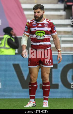 Wigan, Royaume-Uni. 05 octobre 2024. Abbas Miski de Wigan Warriors lors du match des demi-finales de la Betfred Super League Warriors vs Leigh Leopards au Brick Community Stadium, Wigan, Royaume-Uni, le 5 octobre 2024 (photo par Alfie Cosgrove/News images) à Wigan, Royaume-Uni le 10/05/2024. (Photo par Alfie Cosgrove/News images/SIPA USA) crédit : SIPA USA/Alamy Live News Banque D'Images