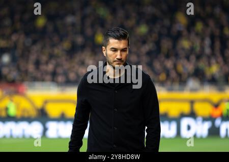 Berlin, Allemagne. 05 octobre 2024. L'entraîneur-chef Nuri Sahin du Borussia Dortmund a vu avant le match de Bundesliga entre l'Union Berlin et le Borussia Dortmund à an der Alte Försterei à Berlin. Crédit : Gonzales photo/Alamy Live News Banque D'Images