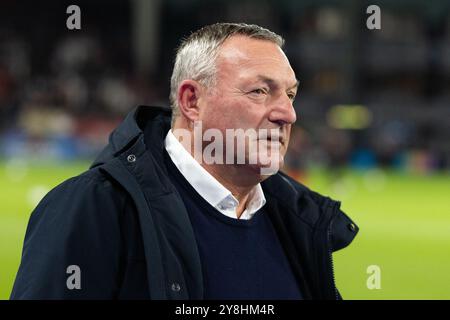 UTRECHT, 05-10-2024, Stadium Galgenwaard, football néerlandais, Eredivisie, saison 2024/2025, pendant le match FC Utrecht - RKC Waalwijk, entraîneur FC Utrecht Ron Jans crédit : Pro Shots/Alamy Live News Banque D'Images
