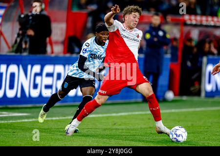 UTRECHT, 05-10-2024, Stadium Galgenwaard, football néerlandais, Eredivisie, saison 2024/2025, pendant le match FC Utrecht - RKC Waalwijk, joueur FC Utrecht Ole Romeny crédit : Pro Shots/Alamy Live News Banque D'Images