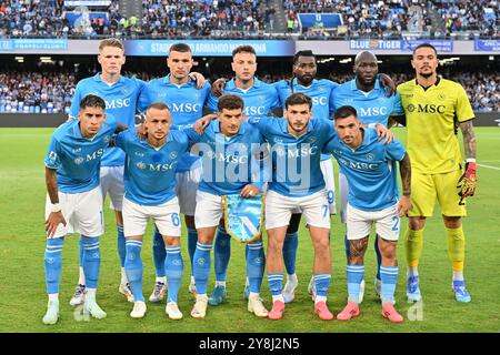 Naples, Italie. 04 octobre 2024. Italie, 29 mars 2024 : équipe lors du championnat italien Serie A 2023-2024 match de football entre Napoli et Monza au stade de Maradona, Italie (Felice de Martino/SPP) crédit : SPP Sport photo de presse. /Alamy Live News Banque D'Images