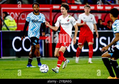 UTRECHT, 05-10-2024, Stadium Galgenwaard, football néerlandais, Eredivisie, saison 2024/2025, pendant le match FC Utrecht - RKC Waalwijk, joueur FC Utrecht Paxten Aaronson crédit : Pro Shots/Alamy Live News Banque D'Images