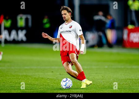 UTRECHT, 05-10-2024, Stadium Galgenwaard, football néerlandais, Eredivisie, saison 2024/2025, pendant le match FC Utrecht - RKC Waalwijk, joueur FC Utrecht Siebe Horemans crédit : Pro Shots/Alamy Live News Banque D'Images