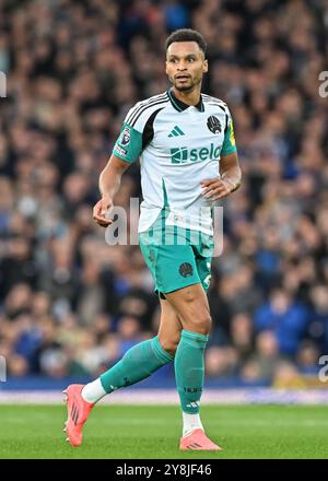 Liverpool, Royaume-Uni. 05 octobre 2024. Jacob Murphy de Newcastle United lors du match de premier League Everton vs Newcastle United au Goodison Park, Liverpool, Royaume-Uni, le 5 octobre 2024 (photo de Cody Froggatt/News images) à Liverpool, Royaume-Uni, le 05/10/2024. (Photo de Cody Froggatt/News images/Sipa USA) crédit : Sipa USA/Alamy Live News Banque D'Images