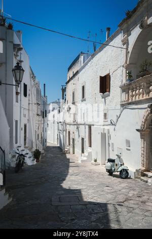 Ostuni, la ville blanche des Pouilles, Italie. Banque D'Images