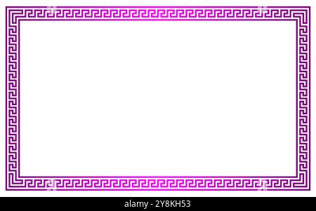 Conception de vecteur de forme rectangulaire de bordure décorative ou de cadre décoratif avec espace vide intérieur pour le titre de texte pour la partie isolée des invitations de mariage Illustration de Vecteur