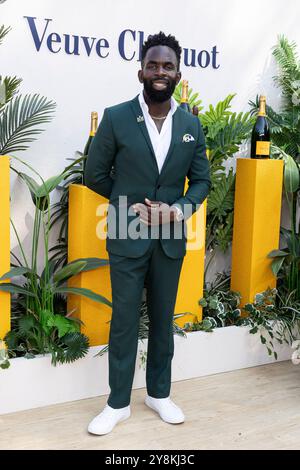 Los Angeles, États-Unis. 05 octobre 2024. Jimmy Akingbola assiste aux arrivées du Veuve Clicquot Polo Classic au Will Rogers State Historic Park à Los Angeles, CA, le 5 octobre 2024. (Photo de Corine Solberg/Sipa USA) crédit : Sipa USA/Alamy Live News Banque D'Images
