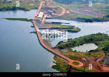 Barrage de Bijagali sur le Nil - Jinja Ouganda Banque D'Images