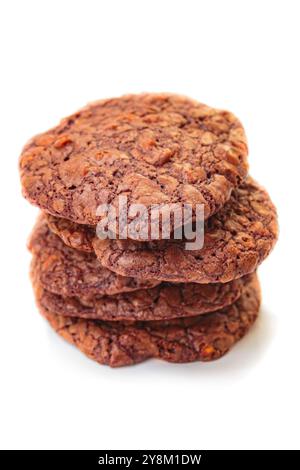 Délicieux biscuit au brownie au chocolat fait maison. Banque D'Images