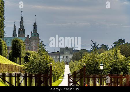 Frederiksborg Gardens dans le village de Hillerod. Copenhague Danemark. Banque D'Images