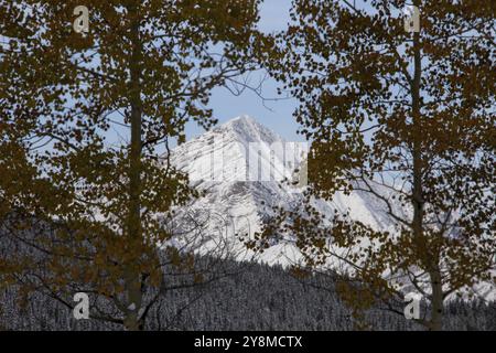 Montagnes Rocheuses, Banff Canada Kananaskis Automne Hiver Banque D'Images