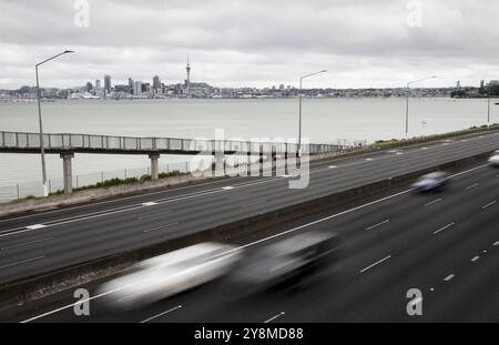 Auckland Neuseeland Stadtansicht Harbour Bridge Banque D'Images