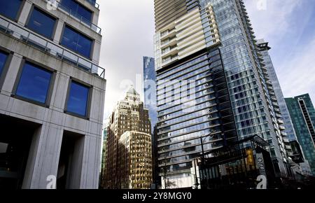 Sur la ville de Vancouver Canada west end City dwntown Banque D'Images