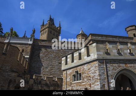 Détail du château de Hohenzollern Banque D'Images