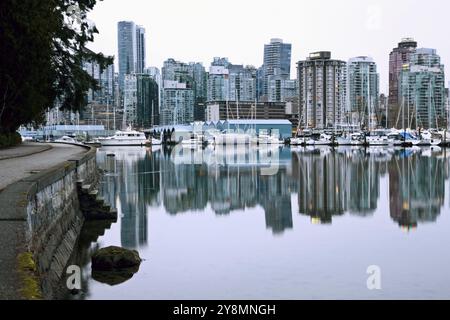 Sur la ville de Vancouver Canada west end City dwntown Banque D'Images