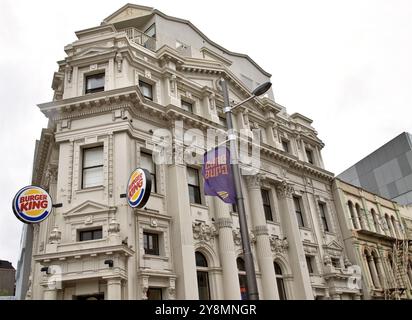 Wellington New Zealand ville Downtown Waterfront View Banque D'Images