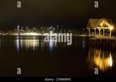 Sur la ville de Vancouver Canada west end City dwntown Banque D'Images