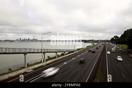 Auckland Neuseeland Stadtansicht Harbour Bridge Banque D'Images