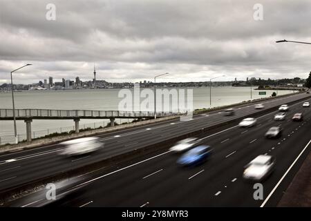 Auckland Neuseeland Stadtansicht Harbour Bridge Banque D'Images