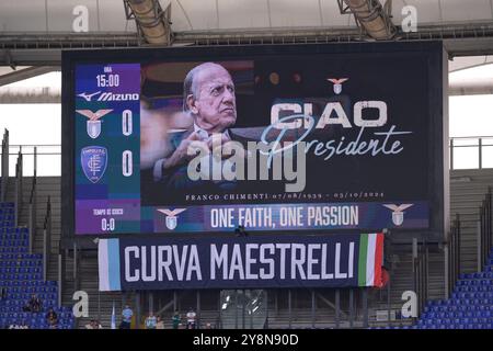 Roma, Italie. 06 octobre 2024. Lors du match de football Serie A Enilive entre le SS Lazio et Empoli au stade olympique de Rome, Italie - dimanche 06 octobre 2024. Sport - Football. (Photo de Fabrizio Corradetti/LaPresse) crédit : LaPresse/Alamy Live News Banque D'Images