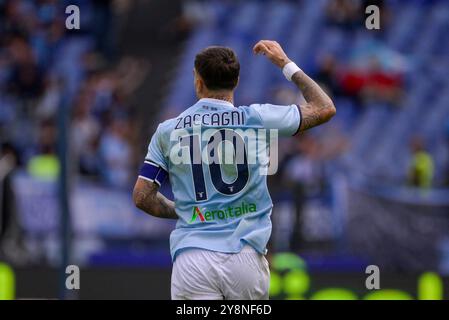 Roma, Italie. 06 octobre 2024. Lors du match de football Serie A Enilive entre le SS Lazio et Empoli au stade olympique de Rome, Italie - dimanche 06 octobre 2024. Sport - Football. (Photo de Fabrizio Corradetti/LaPresse) crédit : LaPresse/Alamy Live News Banque D'Images