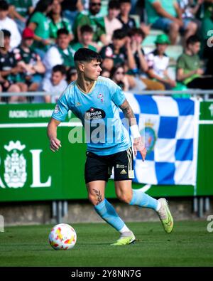 Ferrol, Espagne. Le Racing Club Ferrol remporte la promotion en Hypermotion League. Sergio Barcia Banque D'Images