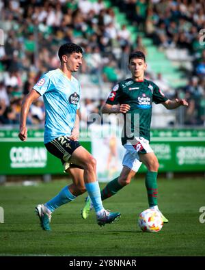 Ferrol, Espagne. Le Racing Club Ferrol remporte la promotion en Hypermotion League. Victor San Bartolome Banque D'Images