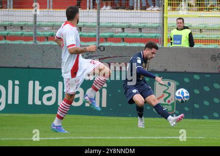 Niccolo Corrado du Brescia Calcio FC lors du match de championnat italien de football Serie B entre Mantova Calcio 1911 et Brescia Calcio FC au stade Danilo Martelli le 6 octobre 2024, Mantoue, Italie. Banque D'Images