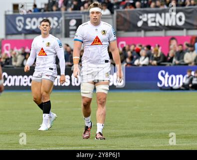 Hendon, Royaume-Uni. 06 octobre 2024. Premier rugby. Saracens V Exeter Chiefs. StoneX Stadium. Hendon. Richard Capstick (Exeter) lors du Saracens V Exeter Chiefs Gallagher Premiership match de rugby. Crédit : Sport in Pictures/Alamy Live News Banque D'Images