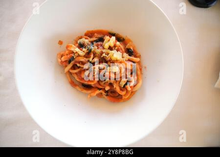 Restaurant Conte Matto à Trequanda, Italie Banque D'Images