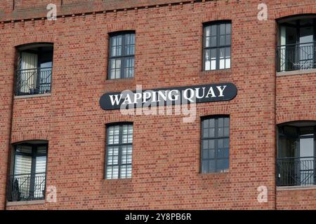 Immeuble d'appartements Wapping Quay à Liverpool, Royaume-Uni Banque D'Images