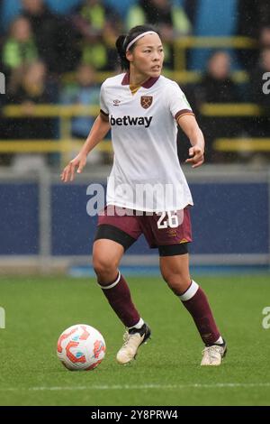 Manchester, Royaume-Uni. 06 octobre 2024. Manchester City Women v West Ham Utd Women. La Super League féminine. 6 octobre 2024 joie Stadium Manchester MANCHESTER ANGLETERRE -6 octobre action lors du match de Super League féminin entre Manchester City et Everton au joie Stadium le 6 octobre 2024 à Manchester Angleterre. Crédit : ALAN EDWARDS/Alamy Live News Banque D'Images