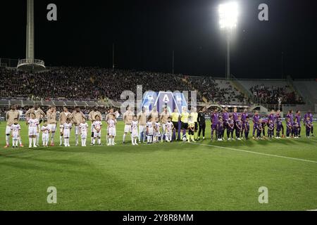 Firenze, Italie. 06 octobre 2024. Alignez-vous lors du match Serie A Enilive 2024/2025 entre la Fiorentina et Milan - Serie A Enilive au stade Artemio franchi - Sport, Football - Florence, Italie - dimanche 6 octobre 2024 (photo Massimo Paolone/LaPresse) crédit : LaPresse/Alamy Live News Banque D'Images