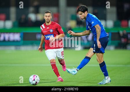 Danemark. 06 octobre 2024. Match de Superliga entre Silkeborg IF et FC Copenhagen au JYSK Park à Silkeborg dimanche 6 octobre 2024. Crédit : Ritzau/Alamy Live News Banque D'Images