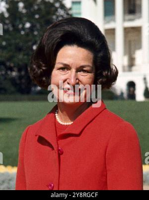 Lady Bird Johnson, Claudia Alta 'Lady Bird' Johnson (1912 – 2007) première dame des États-Unis de 1963 à 1969 en tant qu'épouse du président Lyndon B. Johnson. Banque D'Images