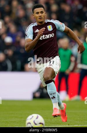 Birmingham, Royaume-Uni. 6 octobre 2024. Ollie Watkins d'Aston Villa lors du match de premier League à Villa Park, Birmingham. Le crédit photo devrait se lire : Andrew Yates/Sportimage crédit : Sportimage Ltd/Alamy Live News Banque D'Images