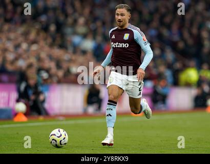 Birmingham, Royaume-Uni. 6 octobre 2024. Matty Cash d'Aston Villa lors du match de premier League à Villa Park, Birmingham. Le crédit photo devrait se lire : Andrew Yates/Sportimage crédit : Sportimage Ltd/Alamy Live News Banque D'Images