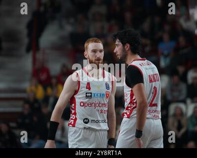 Varèse, Ita. 06 octobre 2024. Niccolò Mannion Openjobmetis Varese lors du match de championnat LBA Italie opposant Openjobmetis Varese à Bertram Derthona Tortona, à Varèse, Italie, le 5 octobre 2024 (photo de Fabio Averna/Sipa USA) crédit : Sipa USA/Alamy Live News Banque D'Images