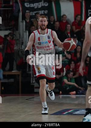 Varèse, Ita. 06 octobre 2024. Niccolò Mannion Openjobmetis Varese lors du match de championnat LBA Italie opposant Openjobmetis Varese à Bertram Derthona Tortona, à Varèse, Italie, le 5 octobre 2024 (photo de Fabio Averna/Sipa USA) crédit : Sipa USA/Alamy Live News Banque D'Images