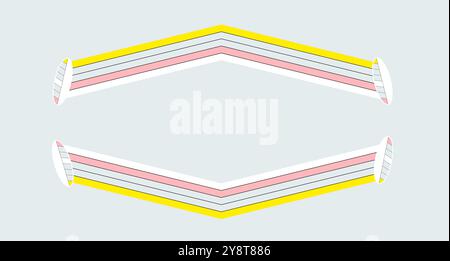 Surf abstrait, surf, illustration de planche de surf. Motifs artistiques. Affaires, voyages, vacances, concepts de passe-temps. Sport de plage. Bordure pour le texte Banque D'Images