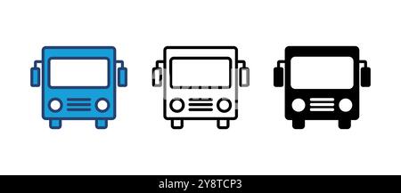 Vecteur d'icône de bus. icône de vecteur de bus Illustration de Vecteur