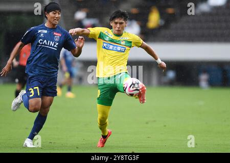 Fukuda Denshi Arena, Chiba, Japon. 5 octobre 2024. Hiiro Komori (JEF), 5 OCTOBRE 2024 - Football/Football : 2024 J2 League match entre JEF United Chiba - Thespa Gunma au Fukuda Denshi Arena, Chiba, Japon. Crédit : Itaru Chiba/AFLO/Alamy Live News Banque D'Images