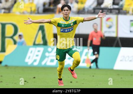 Fukuda Denshi Arena, Chiba, Japon. 5 octobre 2024. Hiiro Komori (JEF), 5 OCTOBRE 2024 - Football/Football : 2024 J2 League match entre JEF United Chiba - Thespa Gunma au Fukuda Denshi Arena, Chiba, Japon. Crédit : Itaru Chiba/AFLO/Alamy Live News Banque D'Images